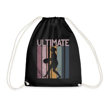 Ultimate Frisbee & Disc Golf Frisbee Design - Turnbeutel - Schwarz - Vorne