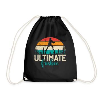 Ultimate Frisbee & Disc Golf Frisbee Design - Turnbeutel - Schwarz - Vorne