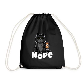 Chat Nope - Sac de sport léger - noir - Devant