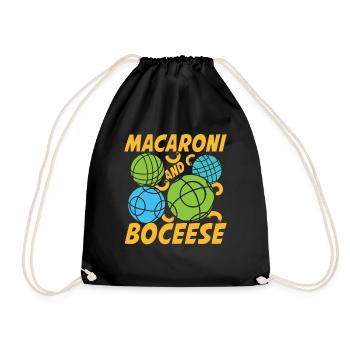 Petanque Petanque Boccia Bocce Boule für einen - Turnbeutel - Schwarz - Vorne
