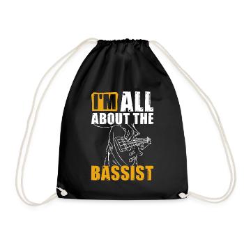 Basse Guitare Je suis tout au sujet Guitariste Bassiste - Sac de sport léger - noir - Devant