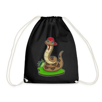 Bonnet de serpent - Sac de sport léger - noir - Devant