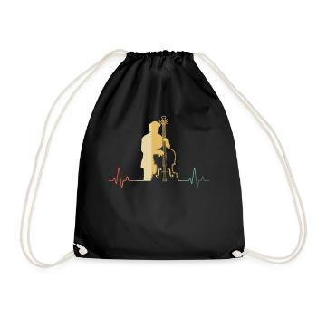 Double bass Double bass player Double bass player - Drawstring Bag - black - Front