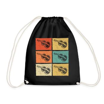 Double bass Double bass player Double bass player - Drawstring Bag - black - Front