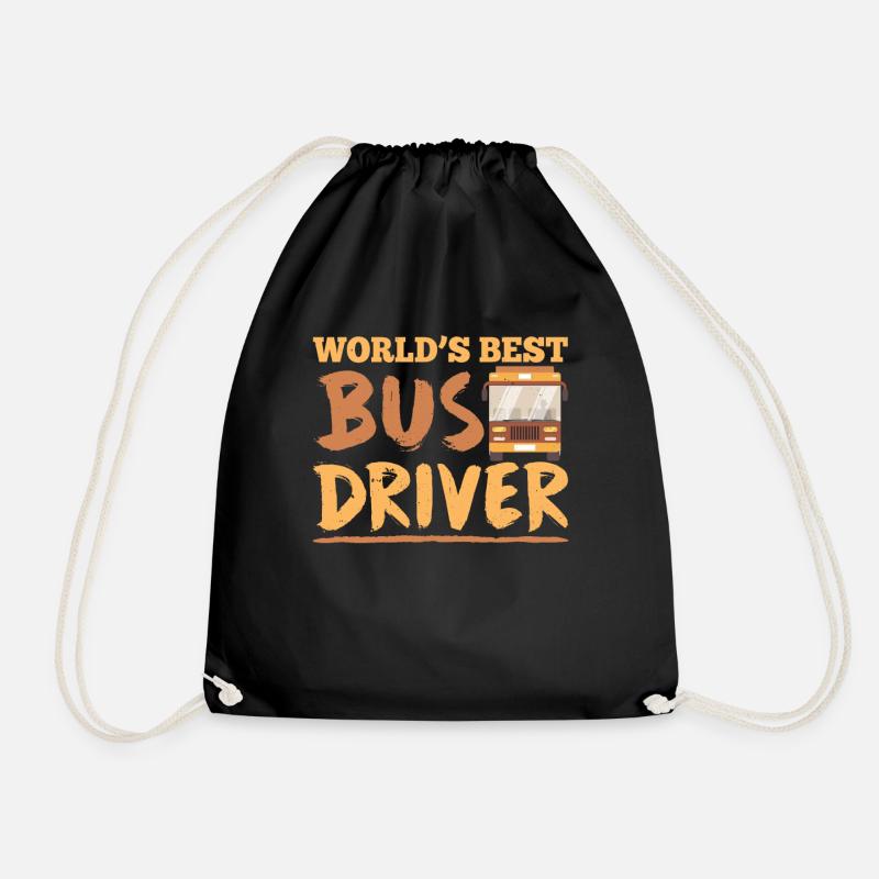 Der Beste Busfahrer Der Welt Reisebus Busfahren - Turnbeutel - Schwarz