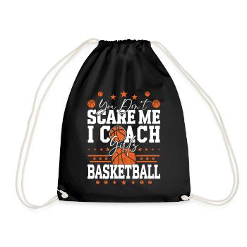 Tu ne me fais pas peur J’entraîne le basketball - Sac de sport léger - noir - Devant
