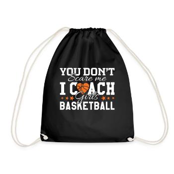 Coach Filles Basketball Drôle Coach - Sac de sport léger - noir - Devant
