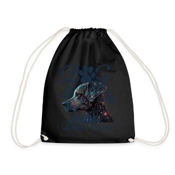 Dog Hair I Dont Care Dog Lover Beautiful - Drawstring Bag - black - Front