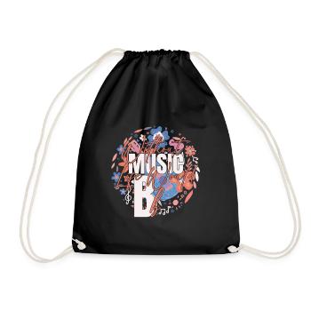 Sans musique, la vie serait B Flat Quote - Sac de sport léger - noir - Devant