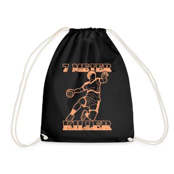 Équipe de handball, club, entraîneur, entraîneur, joueur - Sac de sport léger - noir - Devant