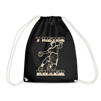 Équipe de handball, club, entraîneur, entraîneur, joueur - Sac de sport léger - noir - Devant