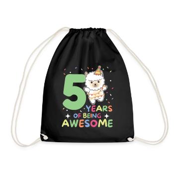 Alpaga pour 5 ans Enfants de cinq ans - Sac de sport léger - noir - Devant