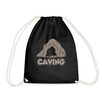 Höhlenforschung Höhlenwandern Cave Caving Höhle - Drawstring Bag - black - Front