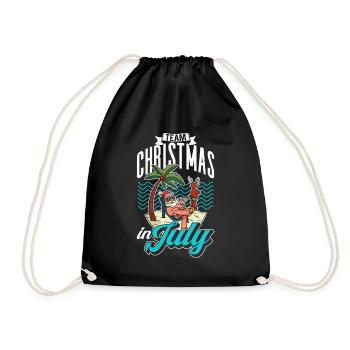 L’équipe Weihnachten Im Juli Noël en juillet Père Noël - Sac de sport léger - noir - Devant