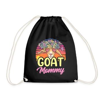 Chèvres Maman Fille Chèvre domestique Chèvre Animal - Sac de sport léger - noir - Devant