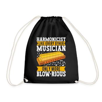 Harmonica Harmonica - Drawstring Bag - black - Front
