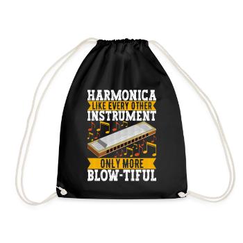 Harmonica Harmonica - Drawstring Bag - black - Front