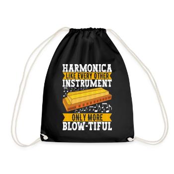 Harmonica Harmonica - Drawstring Bag - black - Front