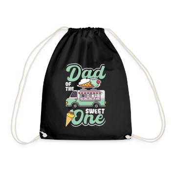 Papa du doux - Sac de sport léger - noir - Devant