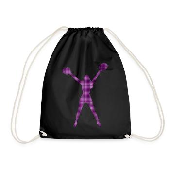 Cheerleading - Drawstring Bag - black - Front
