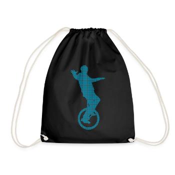 Unicycle - Drawstring Bag - black - Front