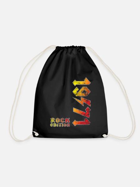 Birthday Rock Edition 1971 - Drawstring Bag - black