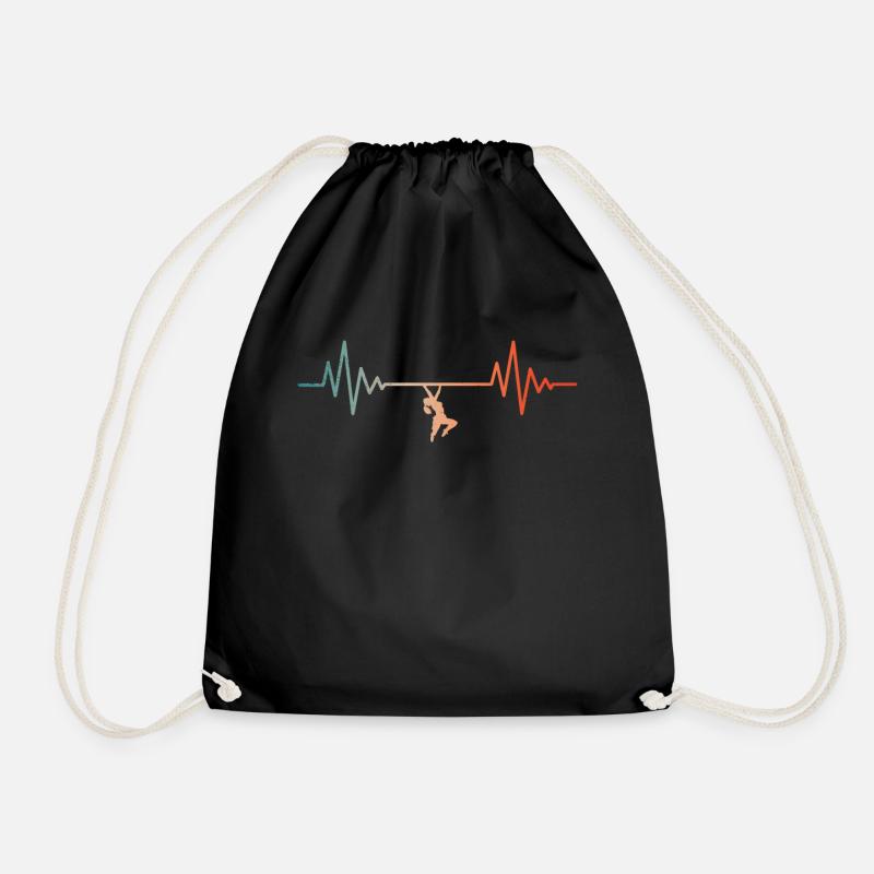 Fun bouldering & climbing - Drawstring Bag - black