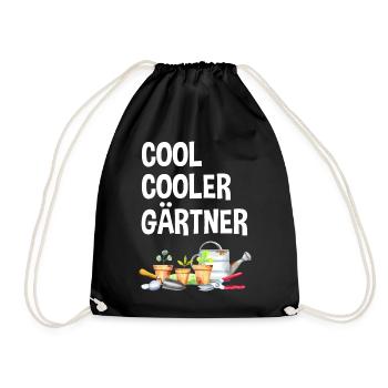 Garten Lustiger Spruch Hobby Gärtner Geschenkidee - Turnbeutel - Schwarz - Vorne