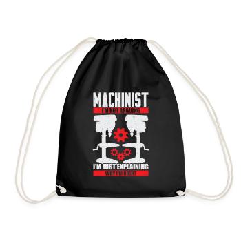 Drôle de machiniste Cadeau d’opérateur de machine - Sac de sport léger - noir - Devant