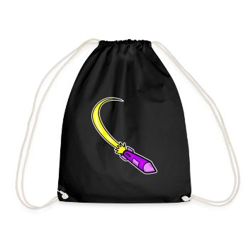 Fusée violette - Sac de sport léger - noir - Devant