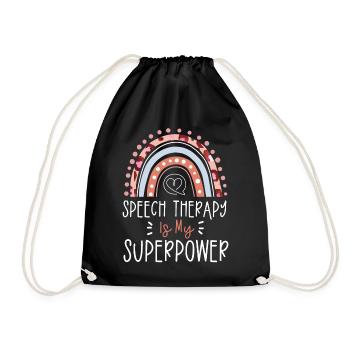 Assistant orthophoniste - Sac de sport léger - noir - Devant