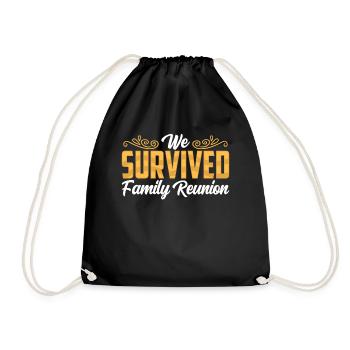 Nous avons survécu à la réunification familiale - Sac de sport léger - noir - Devant