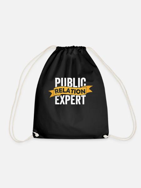 Public Relation Experte Beruf Public Relations PR - Turnbeutel - Schwarz