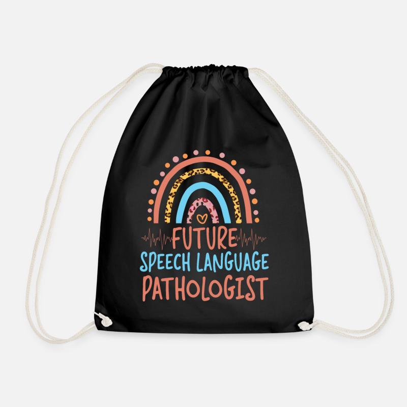 Speech Therapist Therapy Assistant - Turnbeutel - Schwarz