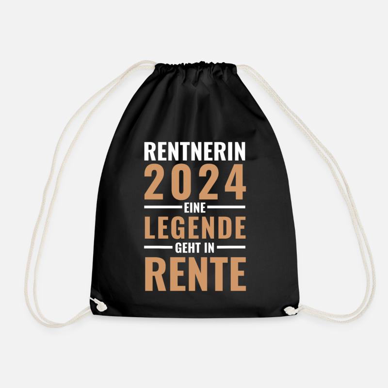 Rentnerin 2024 - Eine Legende geht in Rente - - Turnbeutel - Schwarz