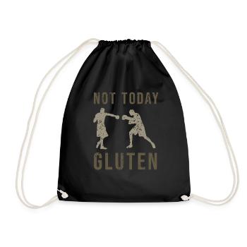 Drôle pas aujourd’hui Combat de boxeur sans gluten - Sac de sport léger - noir - Devant