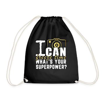 Photographe Freeze Time Superpower - Sac de sport léger - noir - Devant