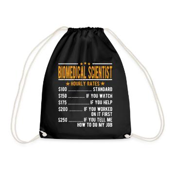 Salaire horaire des scientifiques biomédicaux - Sac de sport léger - noir - Devant