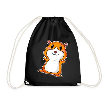 Cute guinea pig - Drawstring Bag - black - Front