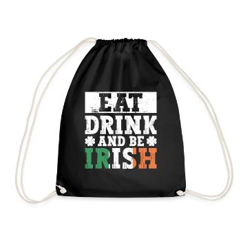 Irlande Irlandais drôle de dicton de la Saint-Patrick - Sac de sport léger - noir - Devant