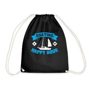 La navigation de plaisance est mon happy hour - Sac de sport léger - noir - Devant