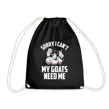 Malheureusement, mes chèvres n’ont pas besoin de moi animal - Sac de sport léger - noir - Devant