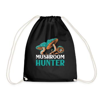 Mushroom pickers Mushroom pickers Mushroom pickers Mushroom picking - Drawstring Bag - black - Front