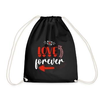 L’amour pour toujours - Sac de sport léger - noir - Devant