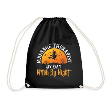 Massothérapeute drôle de jour Witch Night For Mas - Sac de sport léger - noir - Devant