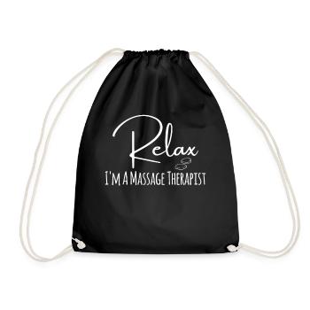 Drôle Relax Je suis un massothérapeute pour le massage th - Sac de sport léger - noir - Devant