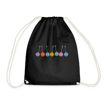 Chemises Banjo Pour Hommes Bluegrass Appalachia Folk - Sac de sport léger - noir - Devant