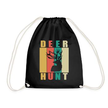 Deer Hunt - Turnbeutel - Schwarz - Vorne