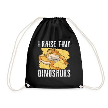 J’élève de minuscules dinosaures sur Bearded Dragon - Sac de sport léger - noir - Devant