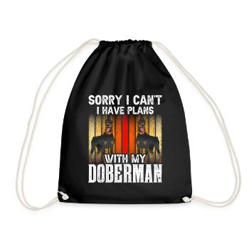 Est-ce que je ne peux pas avoir de projets avec mon Doberman - Sac de sport léger - noir - Devant